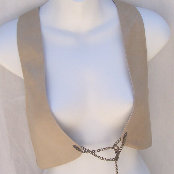 Rare Society for Rational Dress LA SFRD Leather Harness Vest Chain Closure M - Picture 2 of 8